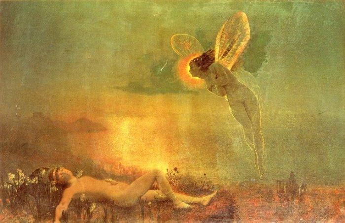 Atkinson Grimshaw Endymion on Mount Latmus oil painting picture